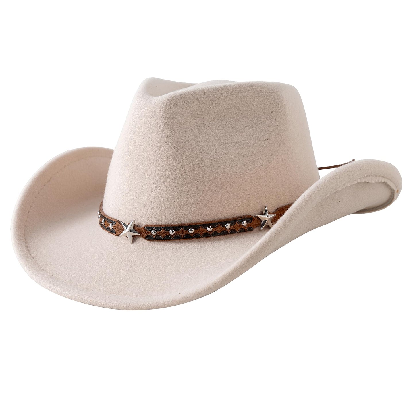 Jastore Toddler Cowboy Hat Beige | Baby Western Hat for 18 Months to 4 Years