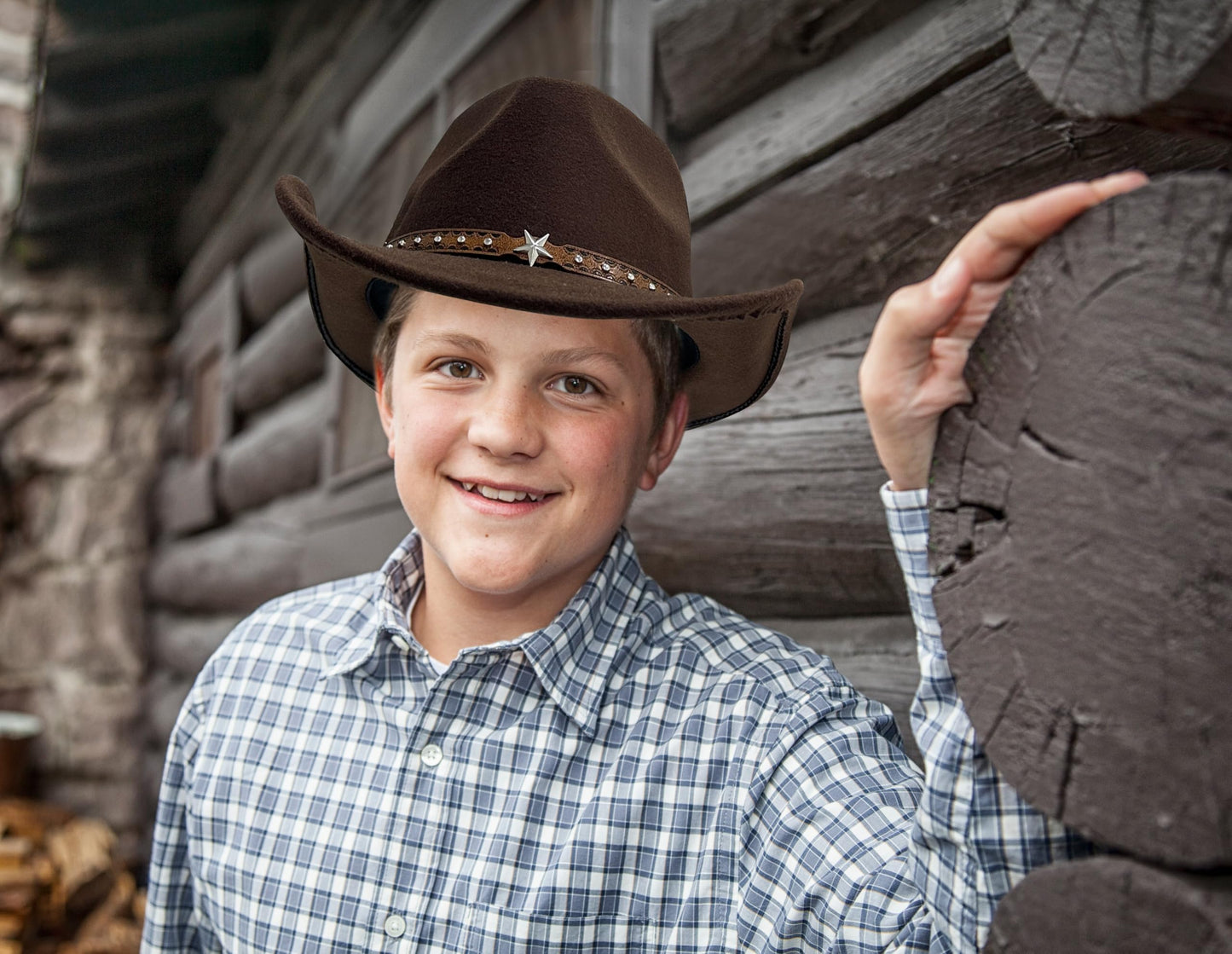 Jastore Toddler Cowboy Hat Beige | Baby Western Hat for 18 Months to 4 Years