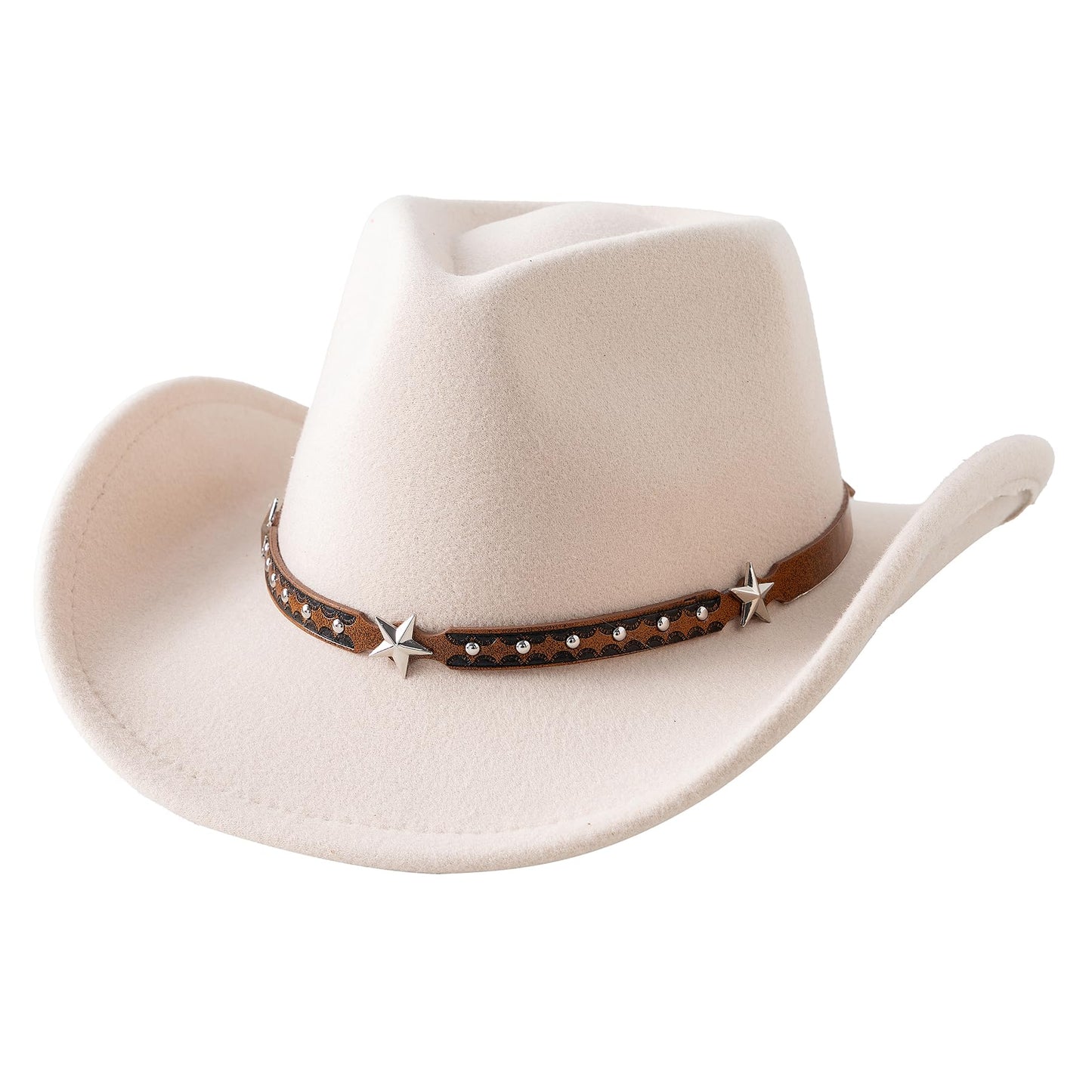 Jastore Toddler Cowboy Hat Beige | Baby Western Hat for 18 Months to 4 Years
