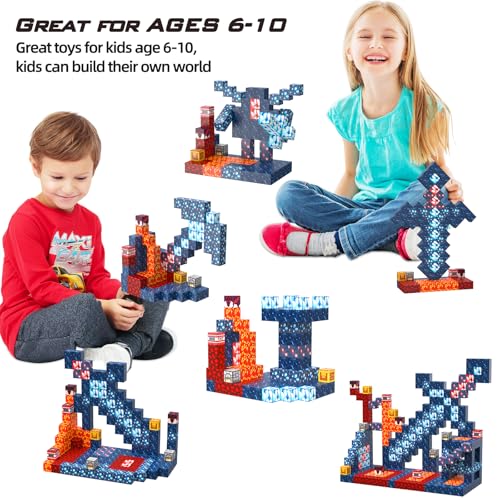 JauniQ Magnetic Blocks – STEM Building Toys for Kids 3-8 | Creative, Open-Ended Play