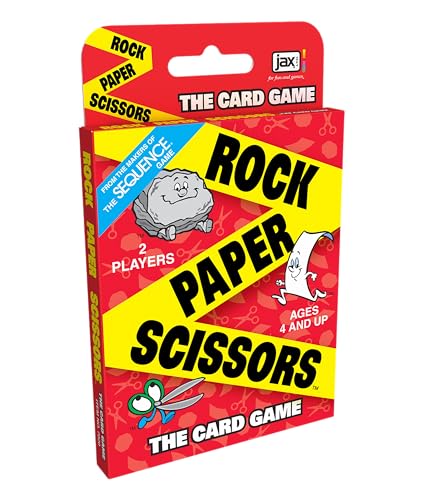 JAX Rock Paper Scissors Card Game — Bilingual, Fast 2-Player Fun