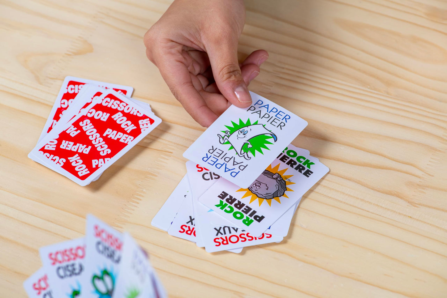 JAX Rock Paper Scissors Card Game — Bilingual, Fast 2-Player Fun