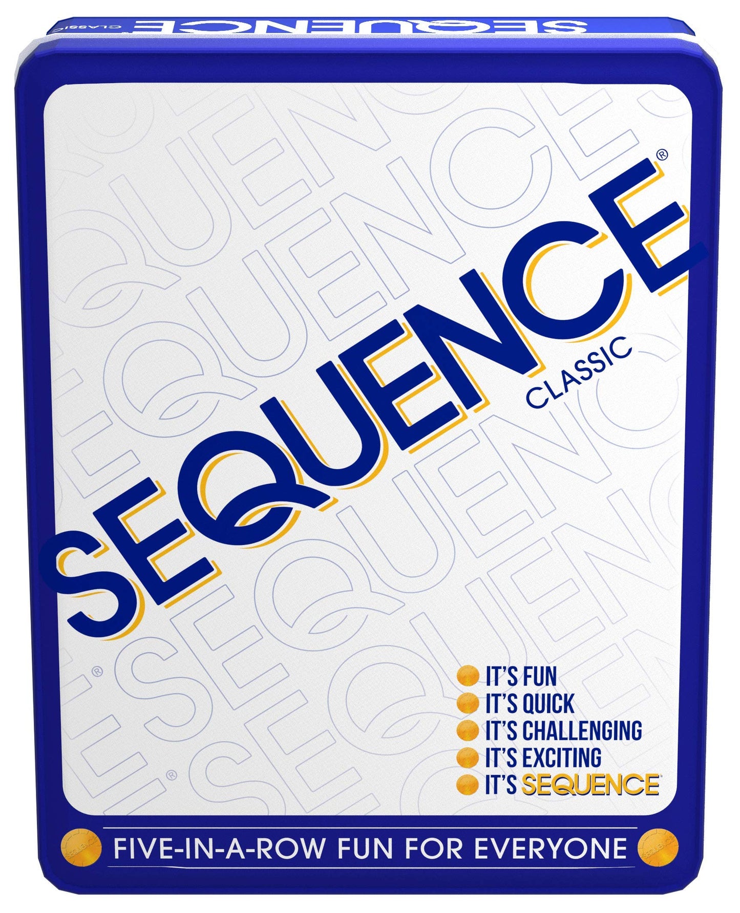 Sequence in a Tin by Jax – Five-in-a-Row Strategy Game for 2–12 Players, Ages 7+