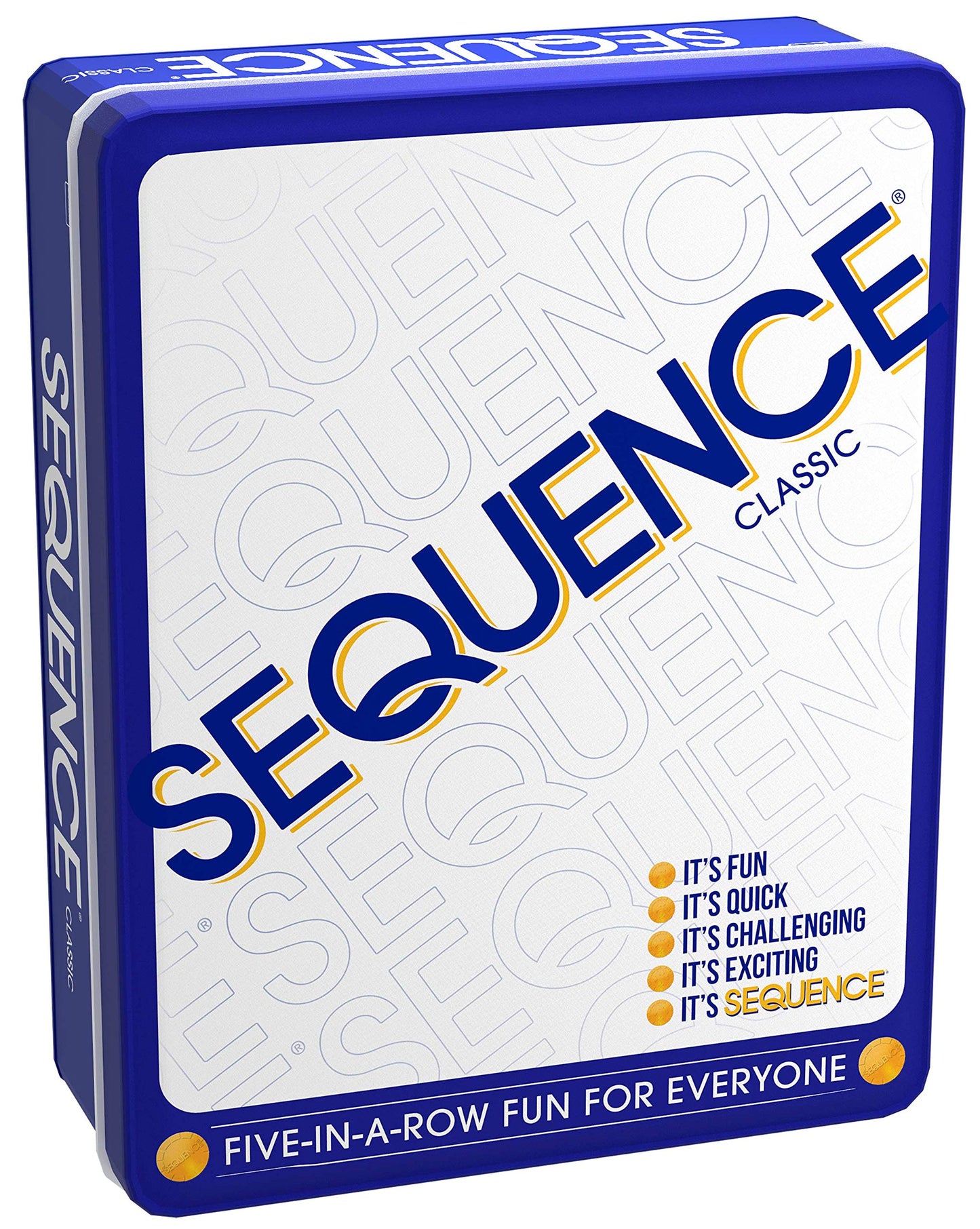 Sequence in a Tin by Jax – Five-in-a-Row Strategy Game for 2–12 Players, Ages 7+