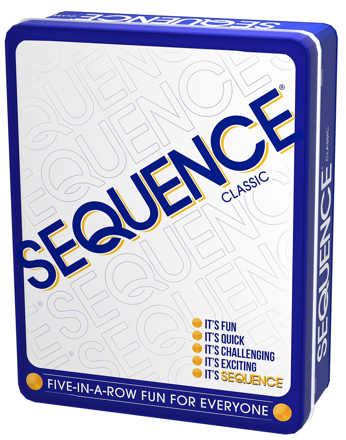 Sequence in a Tin by Jax – Five-in-a-Row Strategy Game for 2–12 Players, Ages 7+