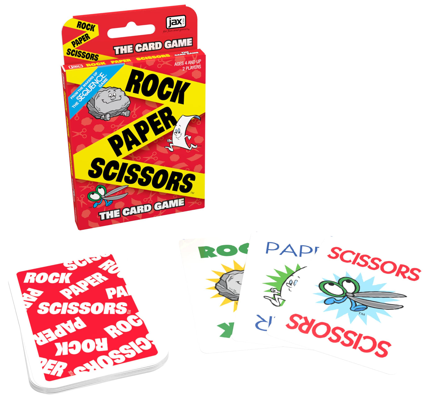 JAX Rock Paper Scissors Card Game — Bilingual, Fast 2-Player Fun