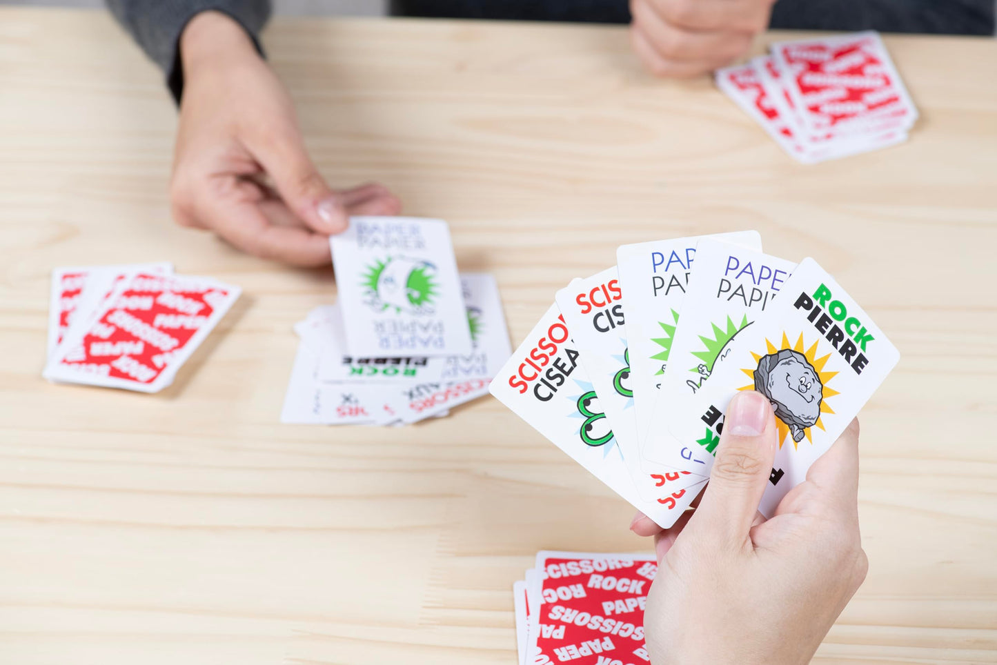 JAX Rock Paper Scissors Card Game — Bilingual, Fast 2-Player Fun