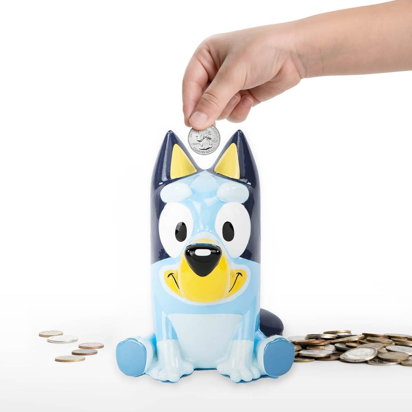 Jay Franco Bluey Ceramic Piggy Bank – Kids Room Decor & Coin Bank