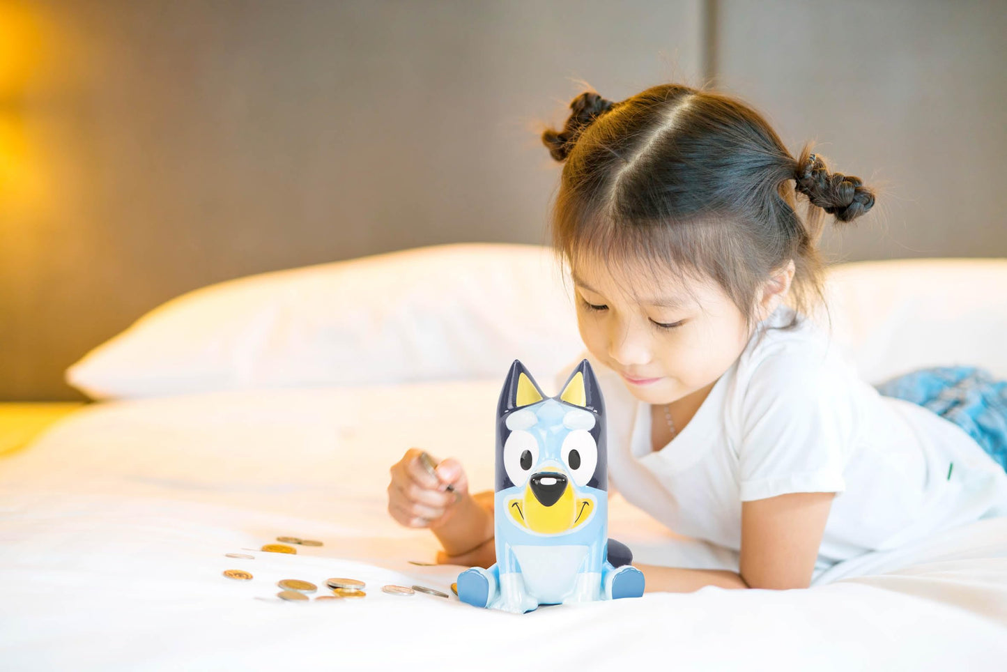 Jay Franco Bluey Ceramic Piggy Bank – Kids Room Decor & Coin Bank