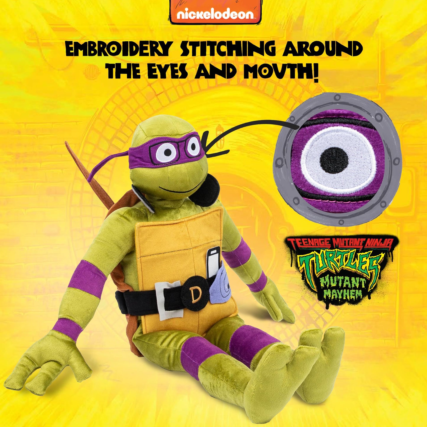 Jay Franco TMNT Donatello Plush Pillow Buddy - 26-Inch