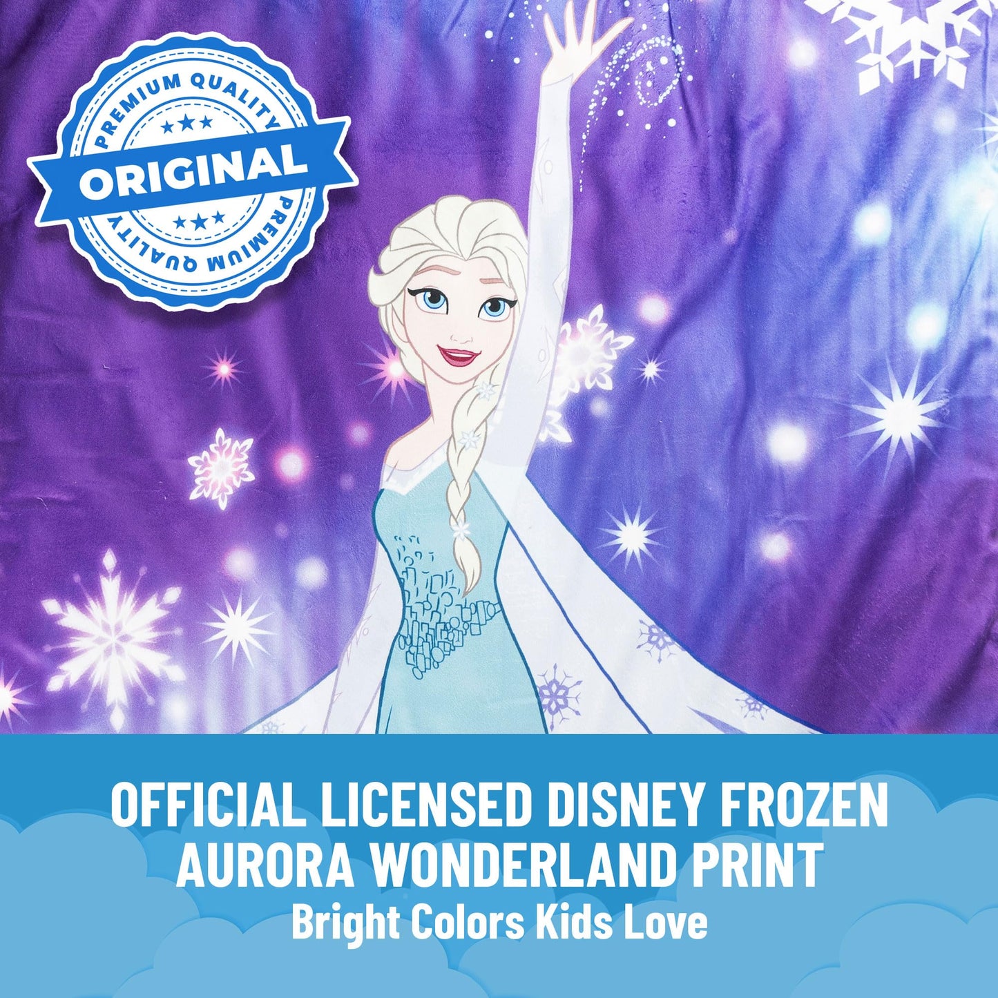 Jay Franco Kids Slumber Bag & Pillow – Frozen 54x27 Nap Mat for Sleepovers