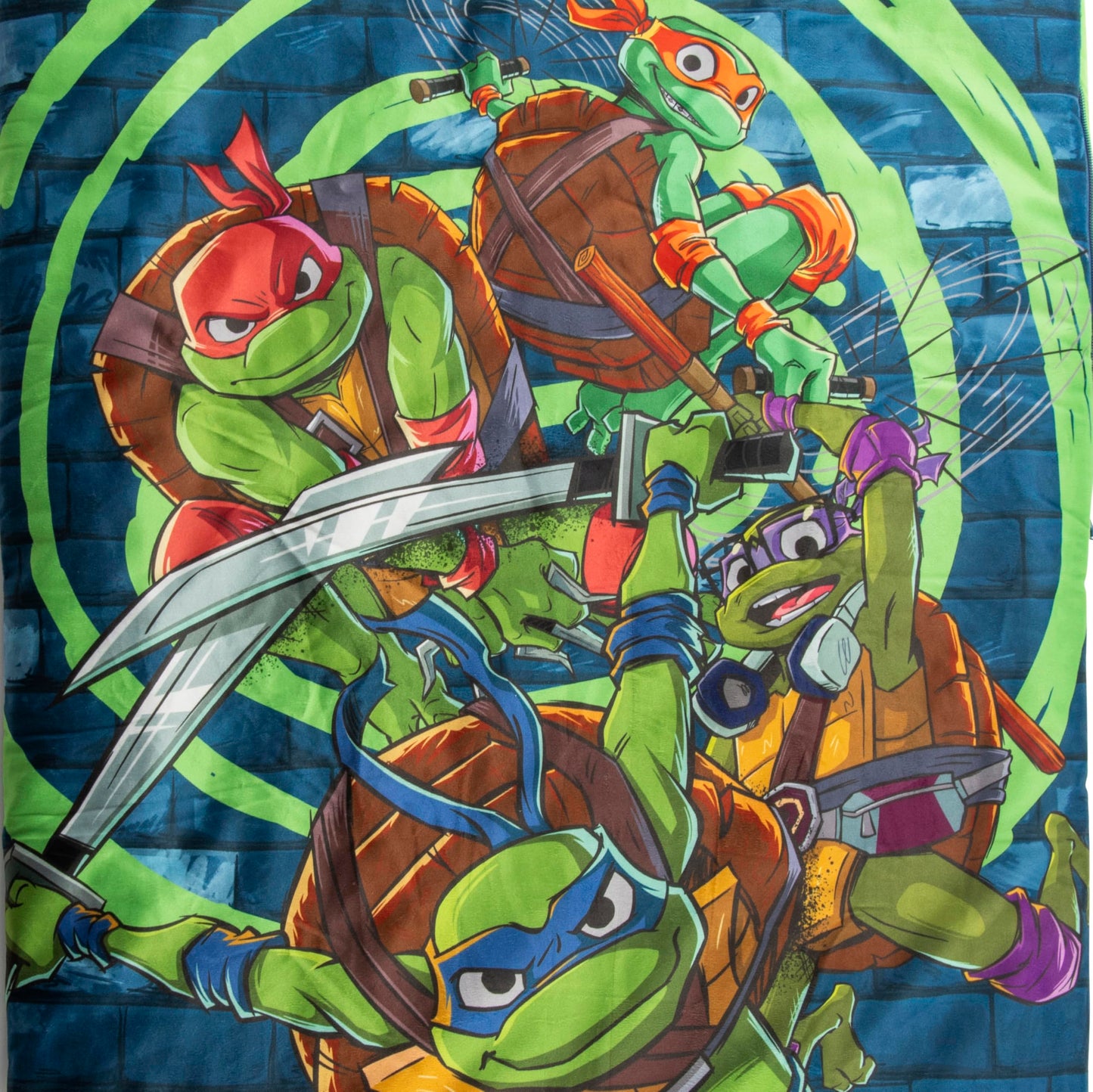 Jay Franco Kids Slumber Bag & Pillow – TMNT Nap Mat 54 x 27 for Sleepovers