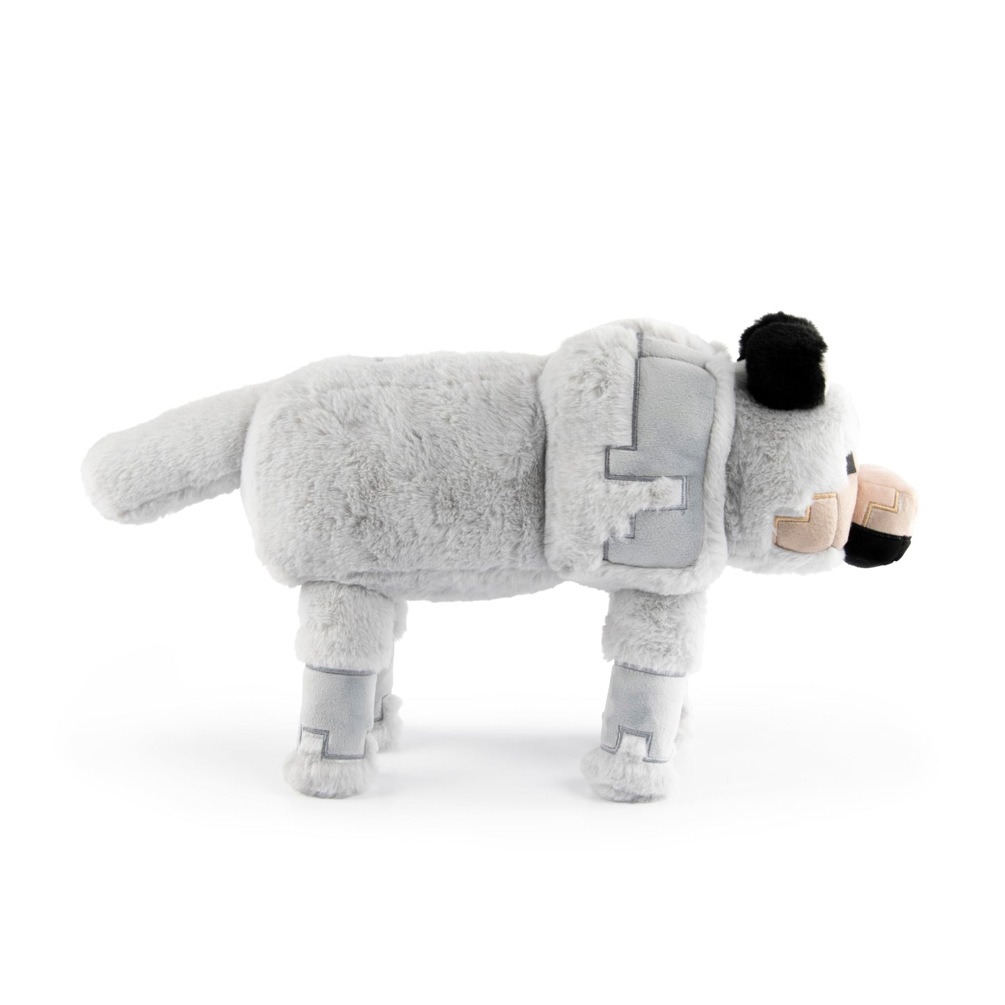 Jay Franco Minecraft Wolf Plush Pillow Buddy – 19-Inch Gray Stuffed Pillow