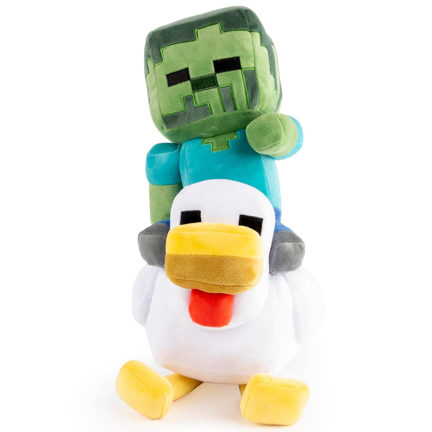 Jay Franco Minecraft Plush Pillow Buddy – 20in Zombie-Chicken Jockey