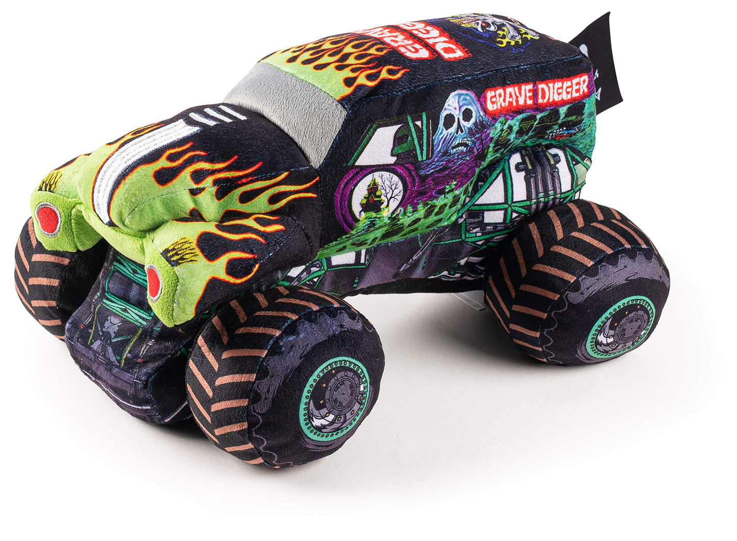 Jay Franco Monster Jam Grave Digger Plush Pillow Buddy — 12.5-Inch Ultra-Soft Microfiber