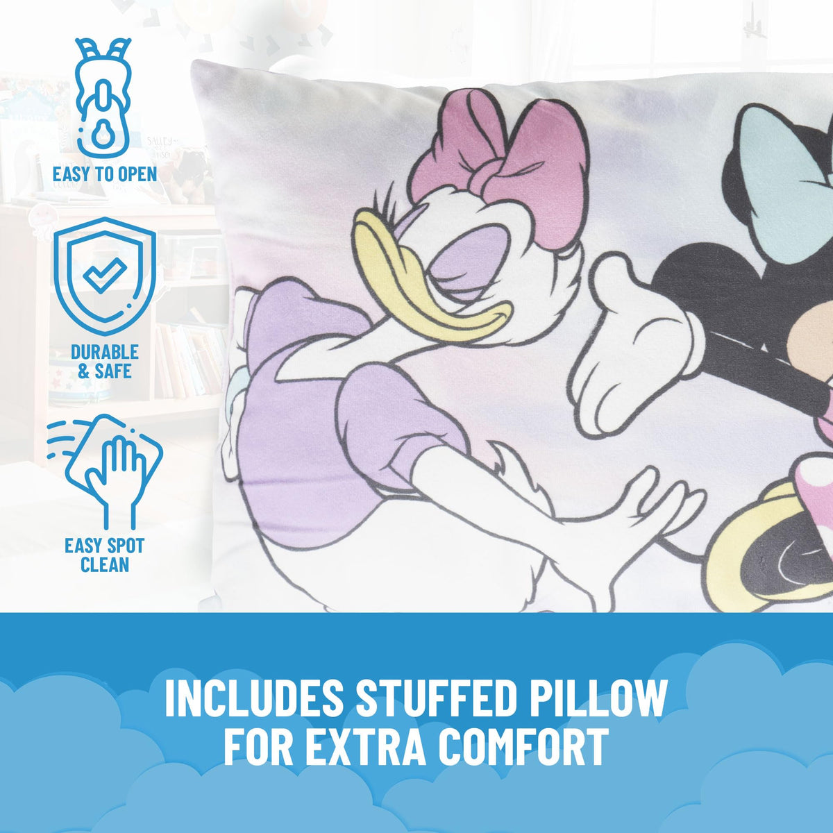 Jay Franco Minnie Mouse Slumber Bag & Pillow — 54 x 27 in Indoor Sleepover Set