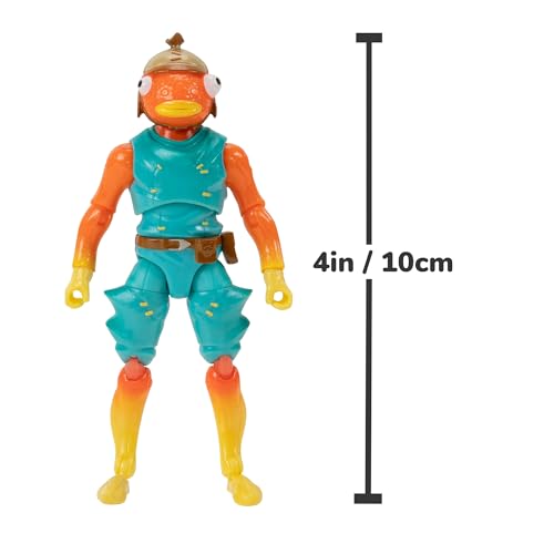 Jazwares Fortnite Frozen Fishstick Four Pack – 4-Inch Articulated Figures with Back Bling & Weapons