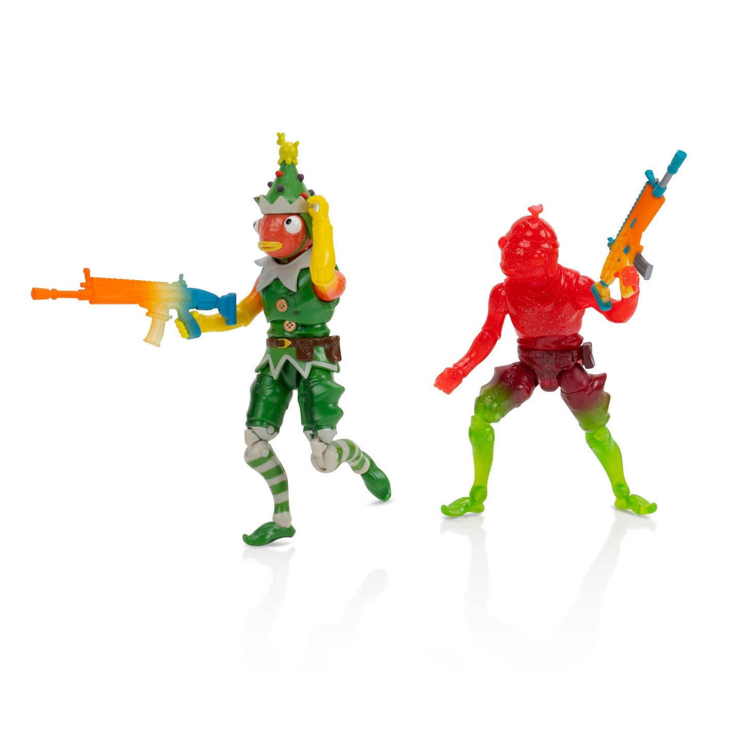 Jazwares Fortnite Frozen Fishstick Four Pack – 4-Inch Articulated Figures with Back Bling & Weapons