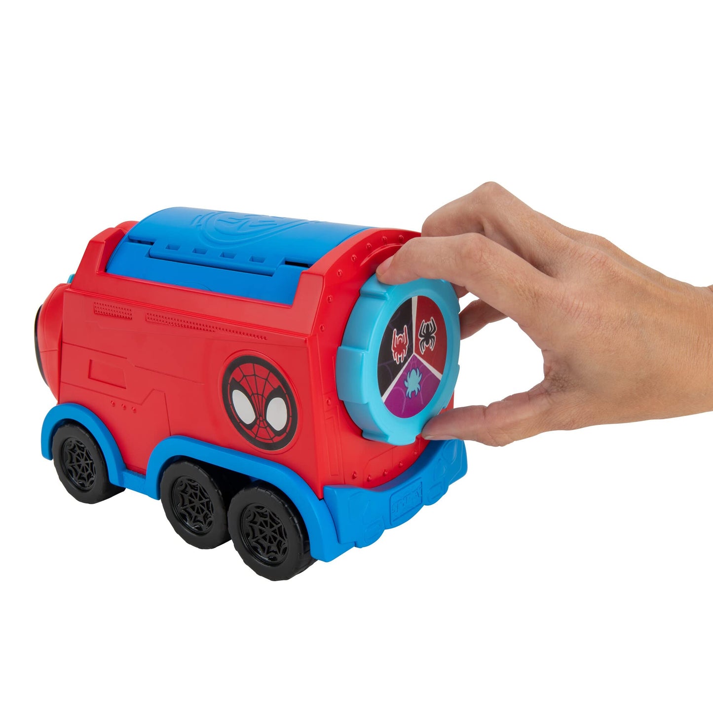 Jazwares Spidey and His Amazing Friends Web Spinning Hauler — 8-Inch 3-in-1 Vehicle