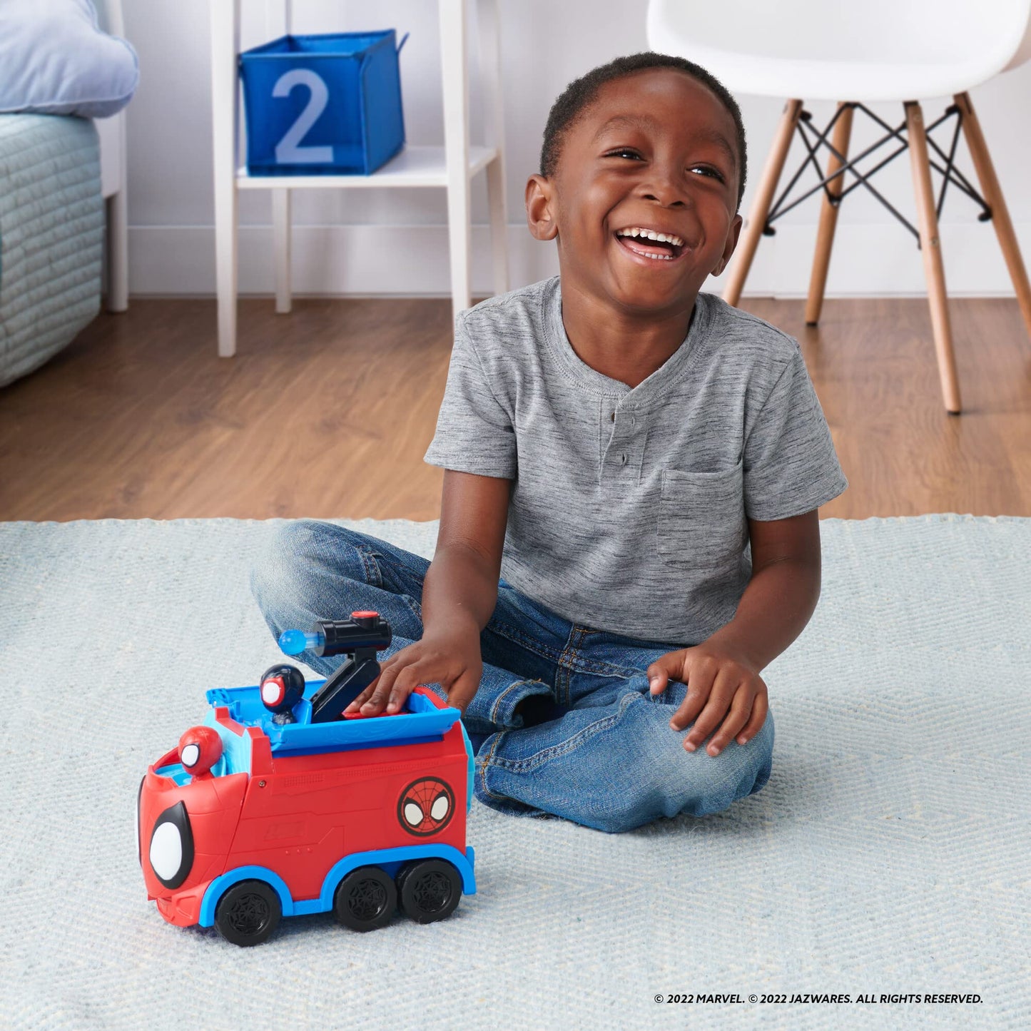 Jazwares Spidey and His Amazing Friends Web Spinning Hauler — 8-Inch 3-in-1 Vehicle