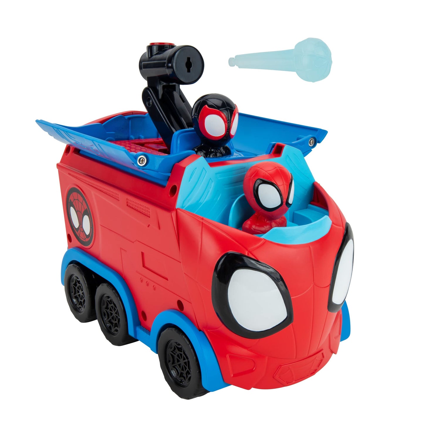 Jazwares Spidey and His Amazing Friends Web Spinning Hauler — 8-Inch 3-in-1 Vehicle