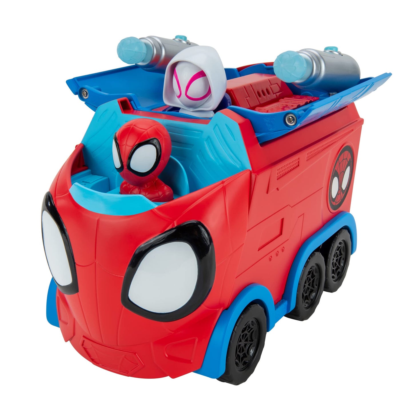 Jazwares Spidey and His Amazing Friends Web Spinning Hauler — 8-Inch 3-in-1 Vehicle
