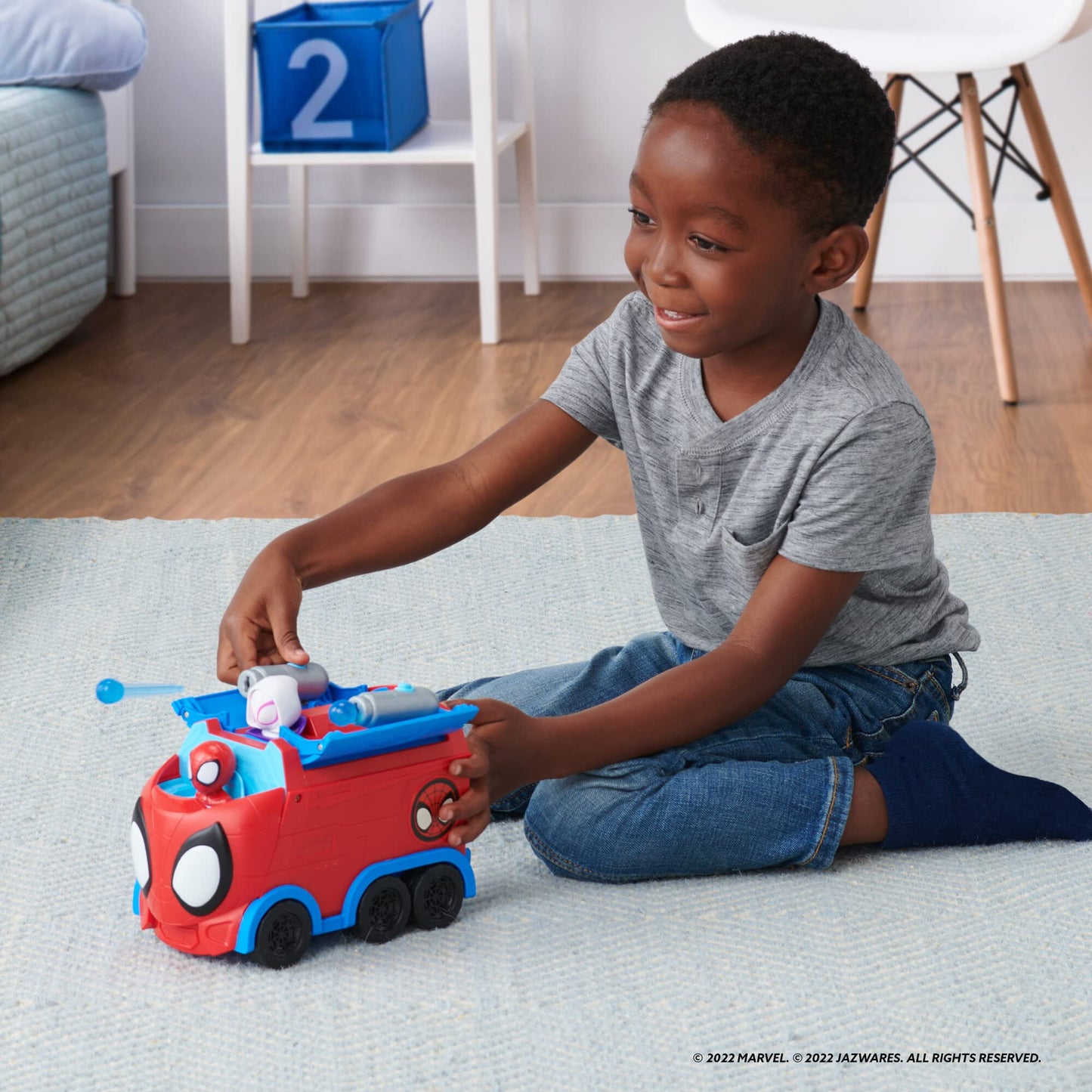 Jazwares Spidey and His Amazing Friends Web Spinning Hauler — 8-Inch 3-in-1 Vehicle