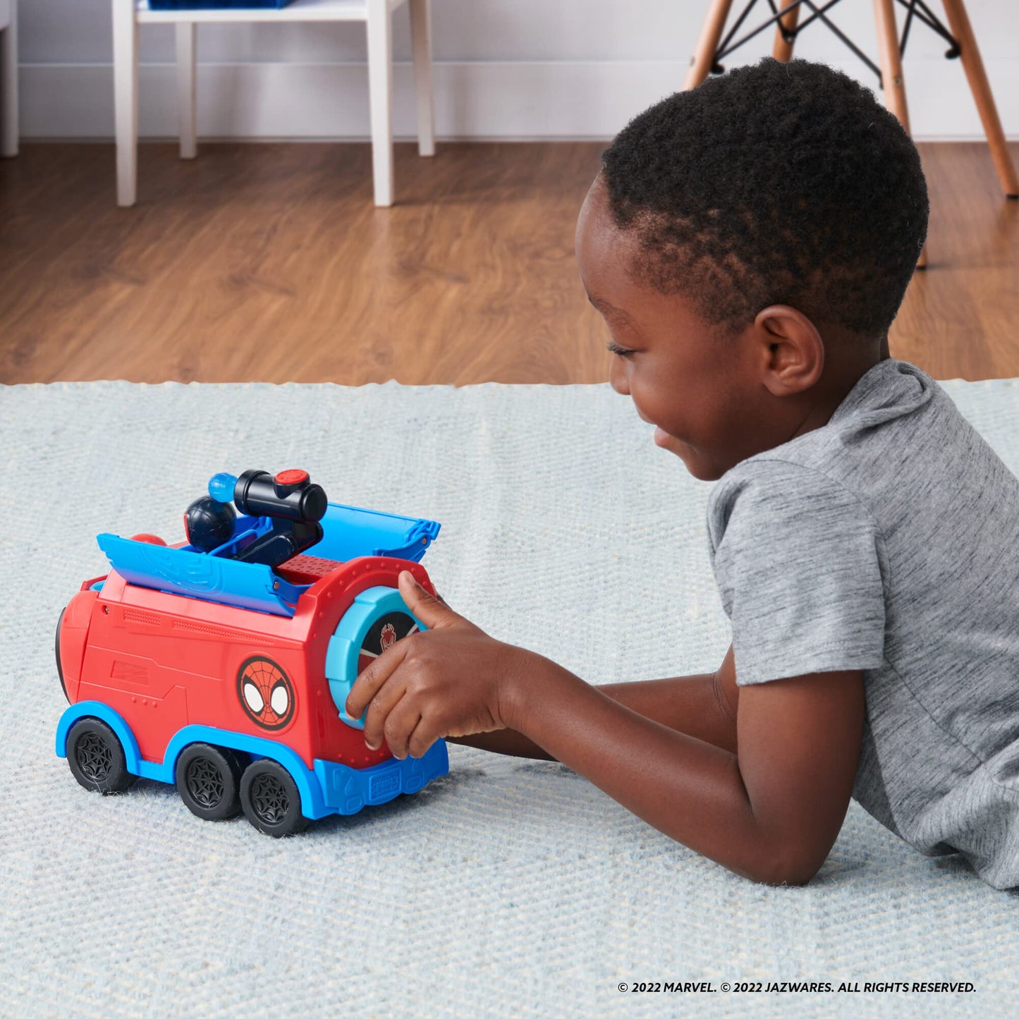 Jazwares Spidey and His Amazing Friends Web Spinning Hauler — 8-Inch 3-in-1 Vehicle