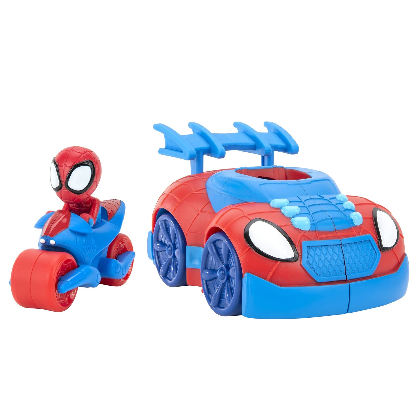 Jazwares Spidey and His Amazing Friends 2-in-1 Web Strike Vehicle – Interactive Toy