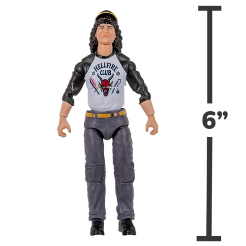 Jazwares Stranger Things Dustin Henderson Upside Down Collector Figure – 6-Inch, 33+ Articulations