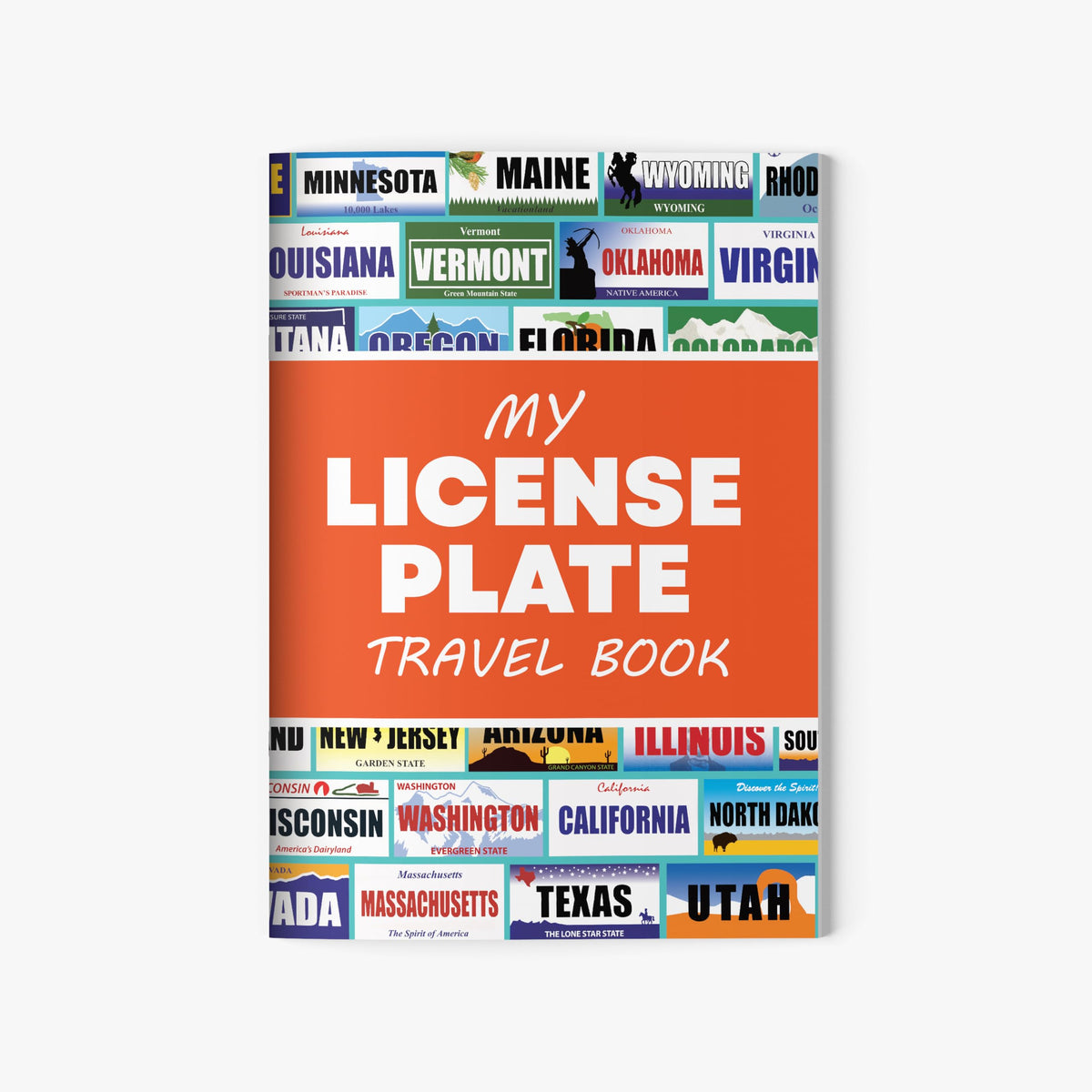 Jazzoo License Plate Game for Kids | 12 Sticker Books | USA States Road Trip