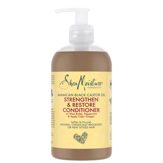 Shea Moisture Jamaican Black Castor Oil Strengthen & Restore Conditioner 13 oz / 384 ml - For Damaged, Brittle & Chemically Treated Hair