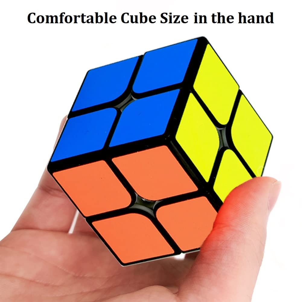 Jbpbslu 2x2 Speed Cube – Classic Black 50mm Puzzle for Beginners & Pros