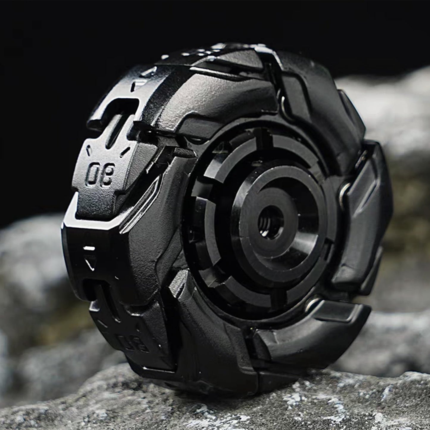 JC JIUCHUANG EDC Fidget Sliders – Metal Clicker Toys for Focus & Relaxation (Black)