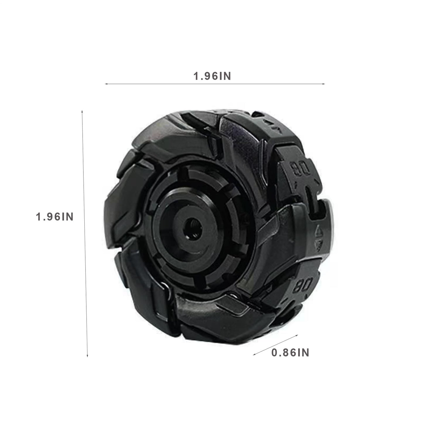 JC JIUCHUANG EDC Fidget Sliders – Metal Clicker Toys for Focus & Relaxation (Black)