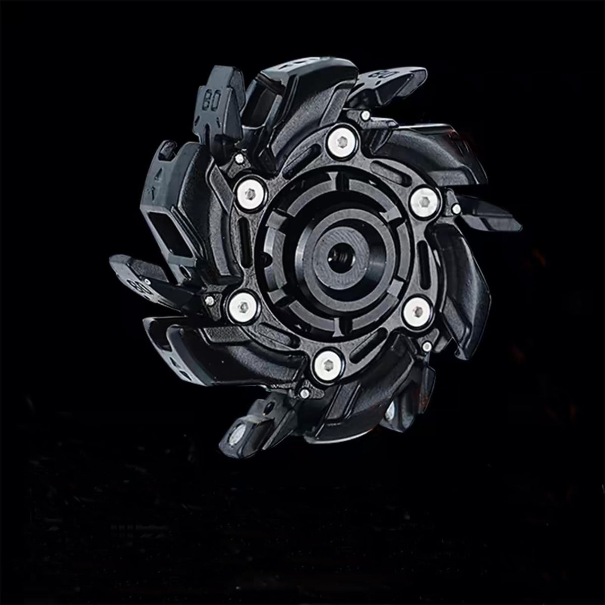 JC JIUCHUANG EDC Fidget Sliders – Metal Clicker Toys for Focus & Relaxation (Black)
