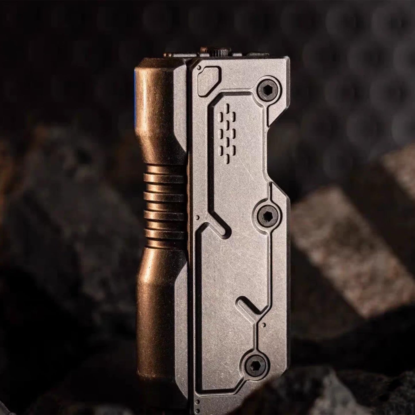 JC JIUCHUANG Fidget Gun Metal – Stainless Steel Fidget Toy for Adults