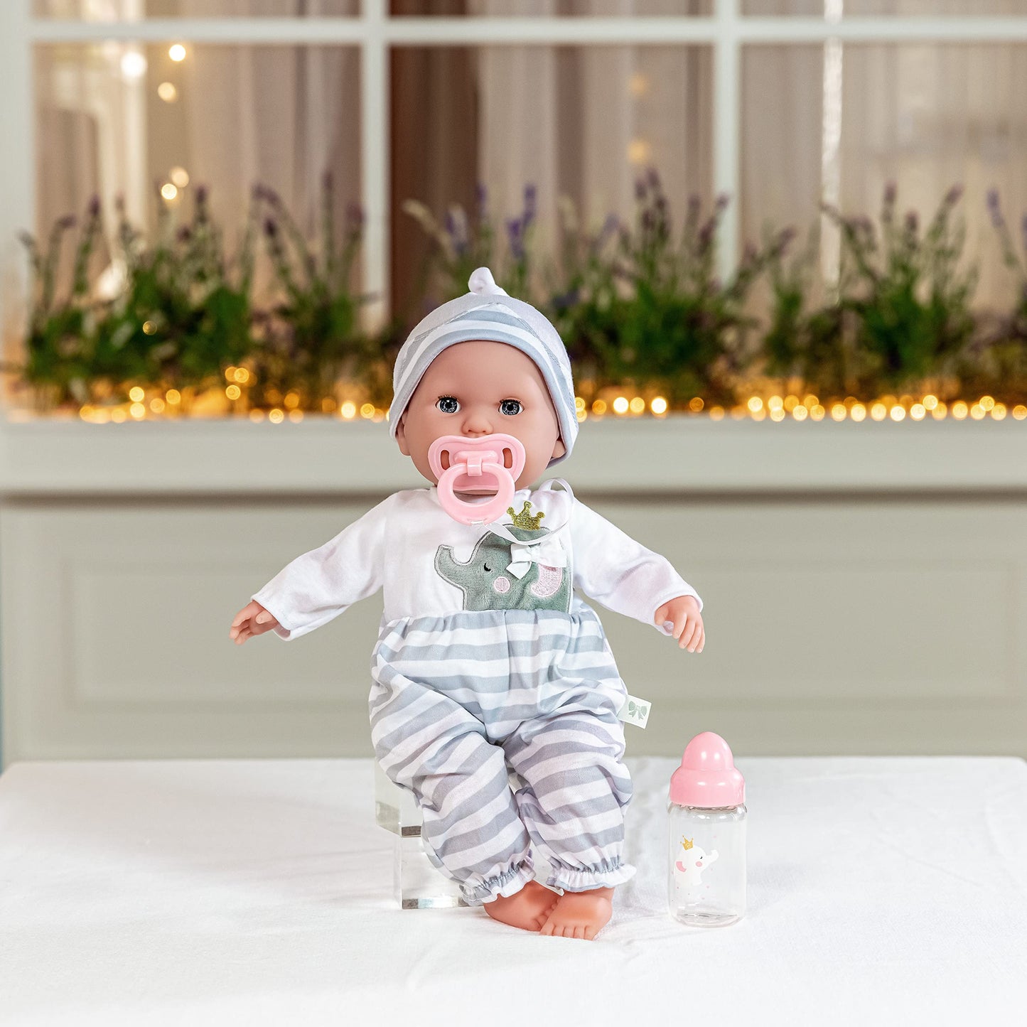 Berenguer Boutique 15-Inch Realistic Soft Body Baby Doll with Open Eyes | JC Toys
