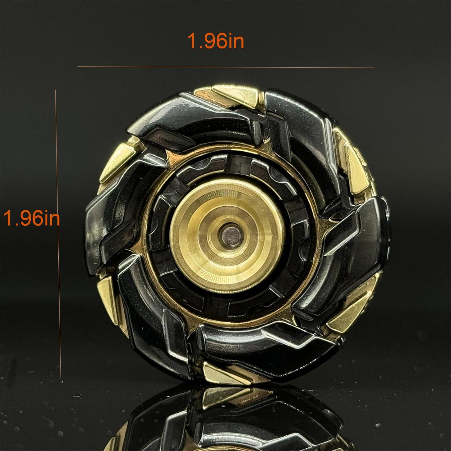 JC JIUCHUANG EDC Fidget Slider – Metal Clicker Toy (BlackGold)