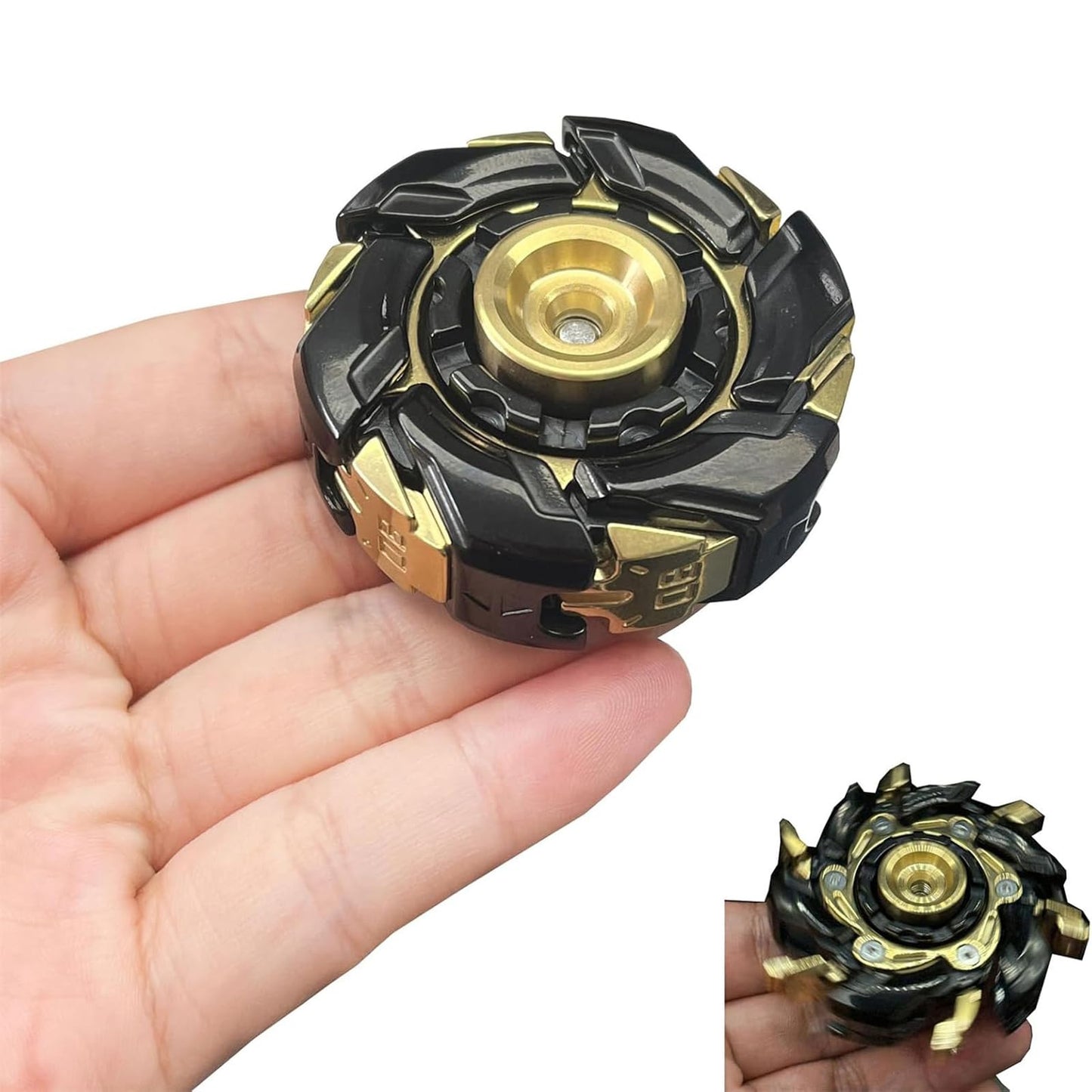 JC JIUCHUANG EDC Fidget Slider – Metal Clicker Toy (BlackGold)