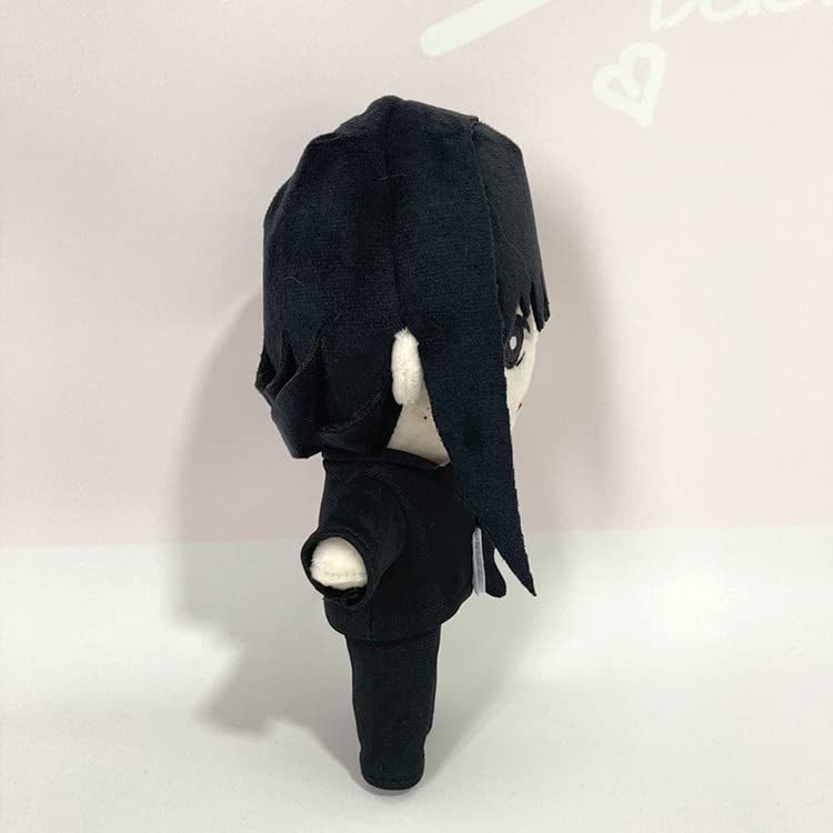JCvCX Black Hair Girl Plush Toy – Short Pigtail Anime Figure, 8-Inch Soft Doll Pillow