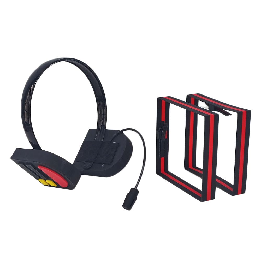 JCvCX 3D Printed Cosplay Headphones & Hair Clips – Nonfunctional Prop for Halloween & Conventions