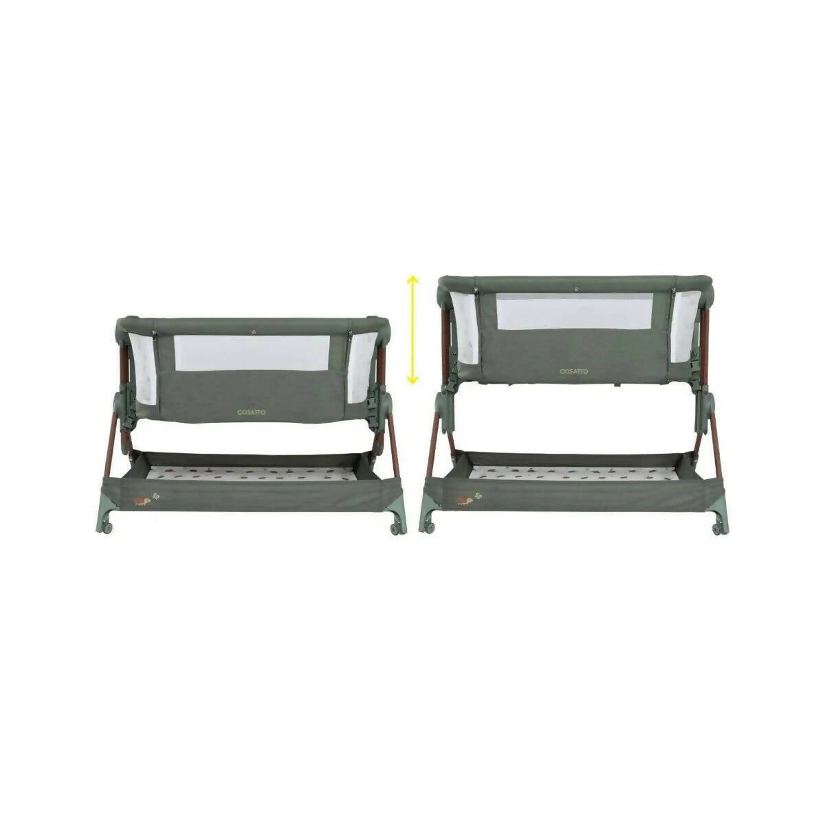 Cosatto Close to Me Folding Bedside Crib - Hoglet