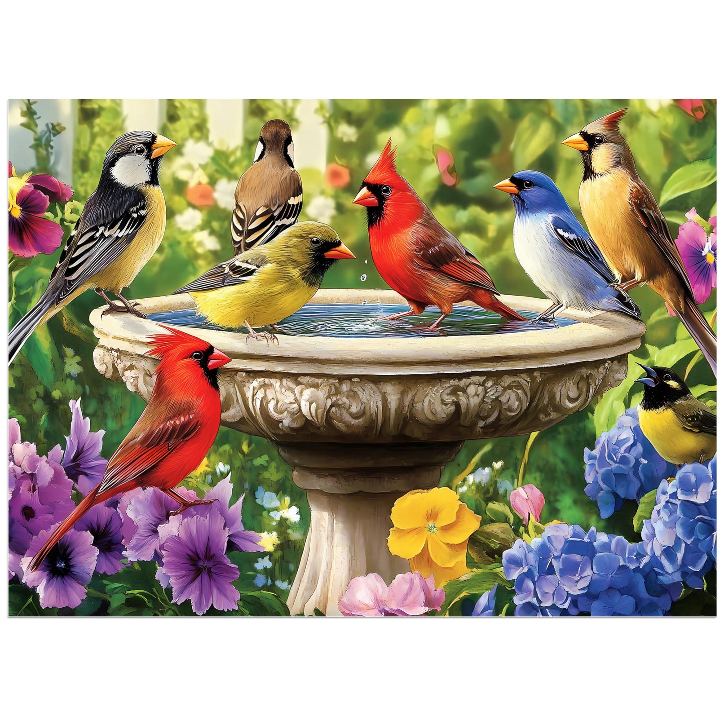 Jeacirio 500 Piece Birds Puzzle for Adults – Recycled Cardboard, 20.5 x 15 in