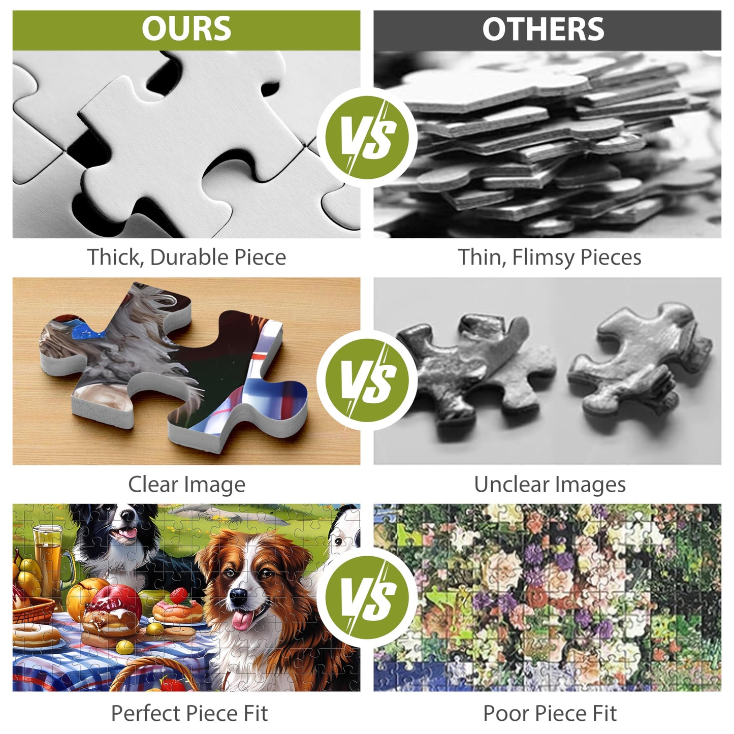 Jeacirio 500-Piece Dog Jigsaw Puzzle for Adults – Recycled Paper, 20.5 x 15 in