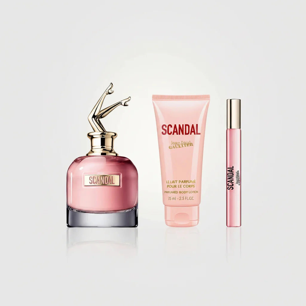 Jean Paul Gaultier Scandal Gift Set 80ml EDP + 75ml Body Lotion + 10ml EDP