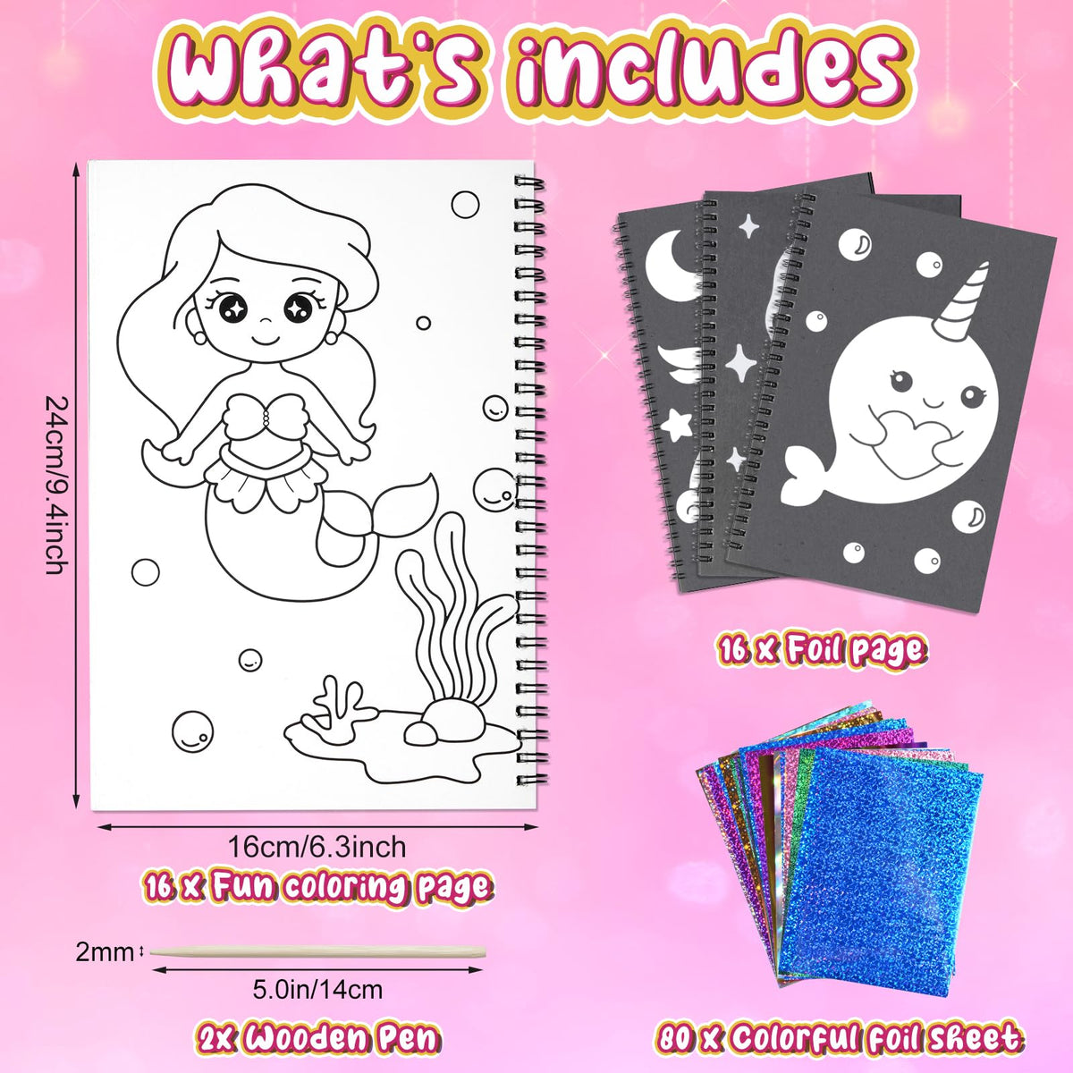 Jectivs Foil Art Kit – No-Mess Princess DIY Fun for Kids 4-9