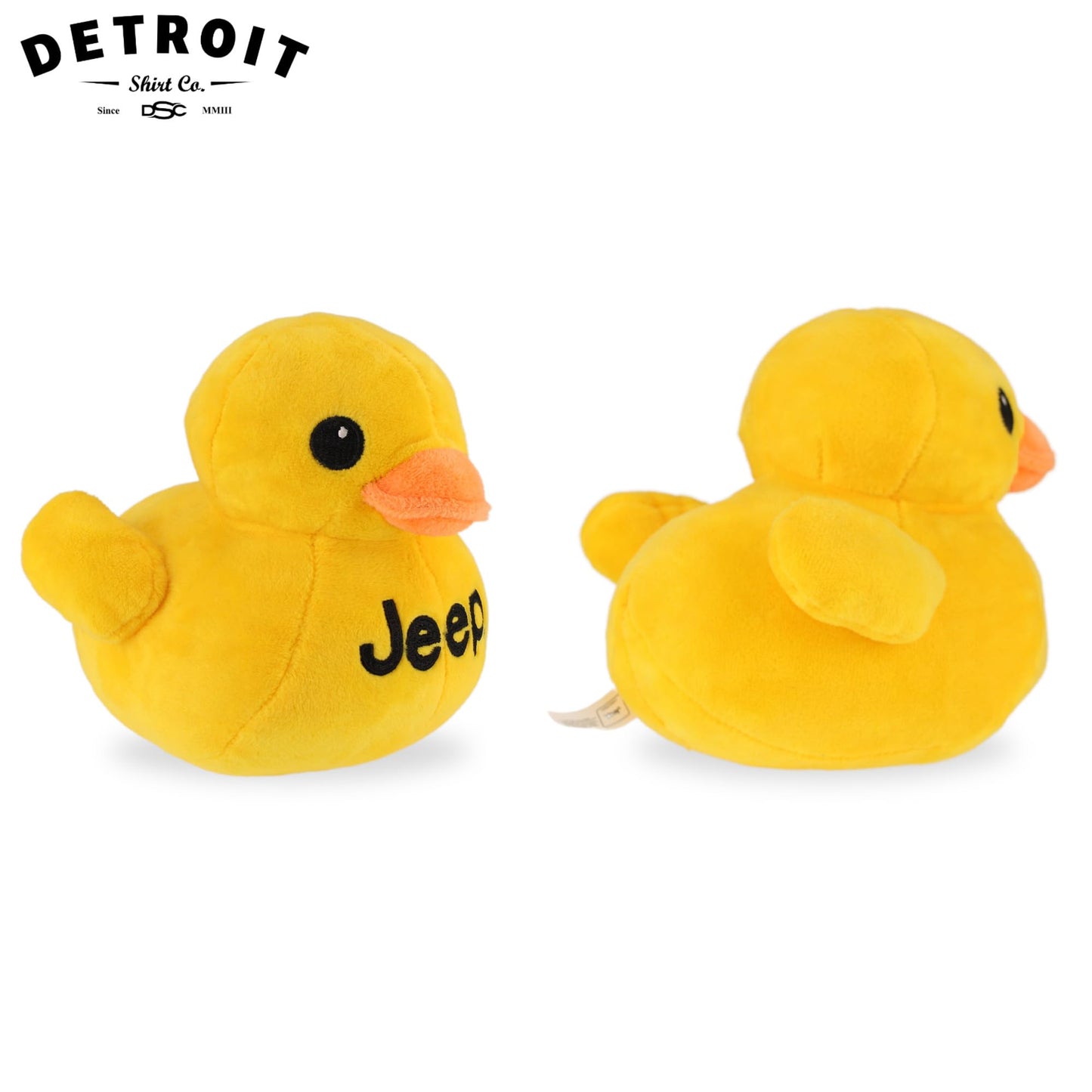 Jeep Text Logo Duck Plush - Yellow Licensed Jeep Gift