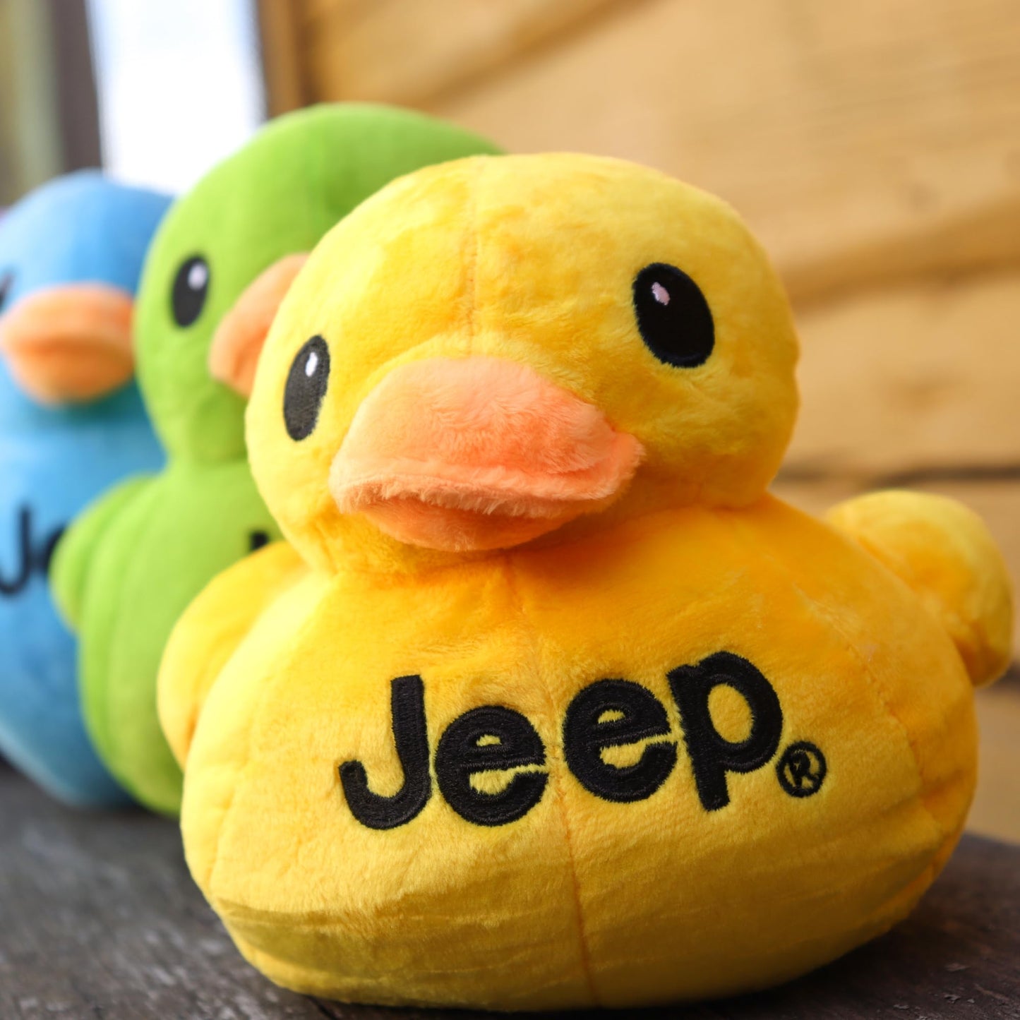 Jeep Text Logo Duck Plush - Yellow Licensed Jeep Gift
