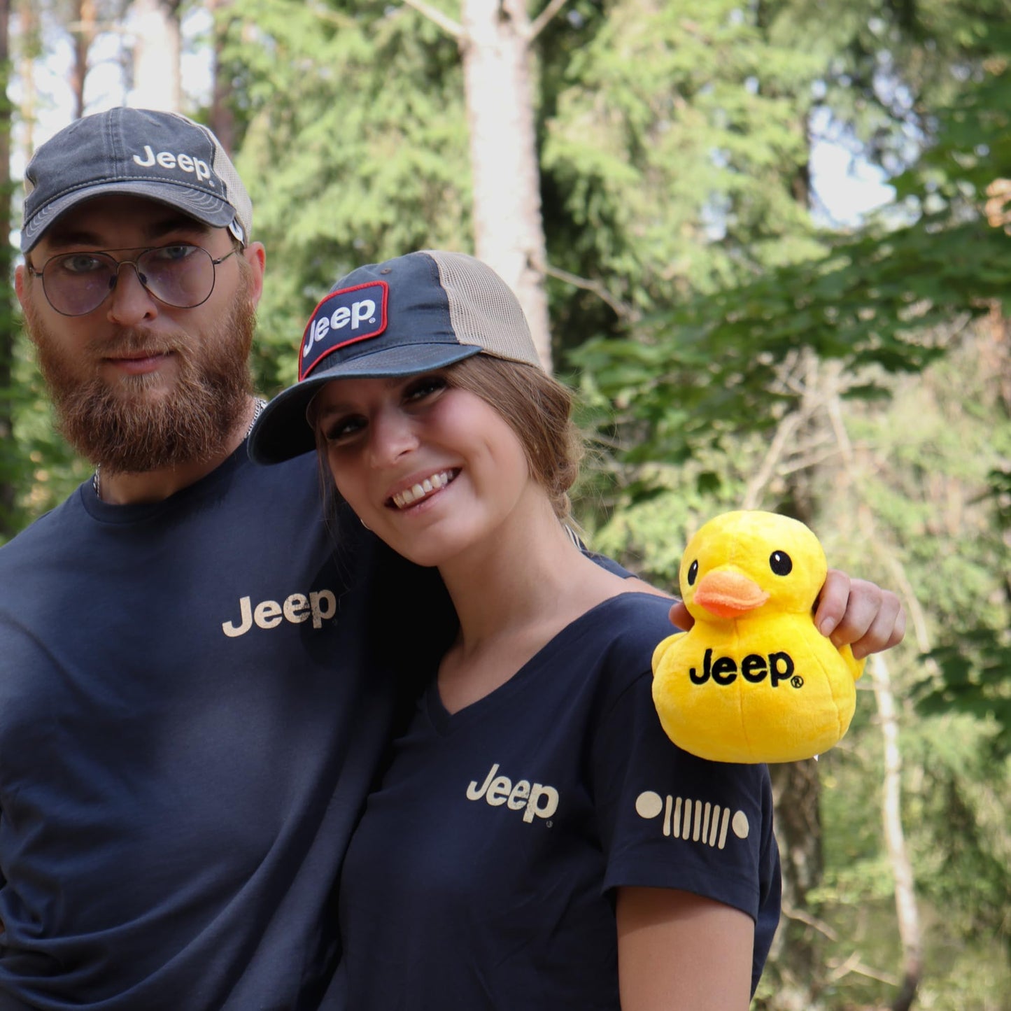 Jeep Text Logo Duck Plush - Yellow Licensed Jeep Gift